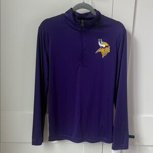 MN Vikings Purple Quarter-Zip Pullover